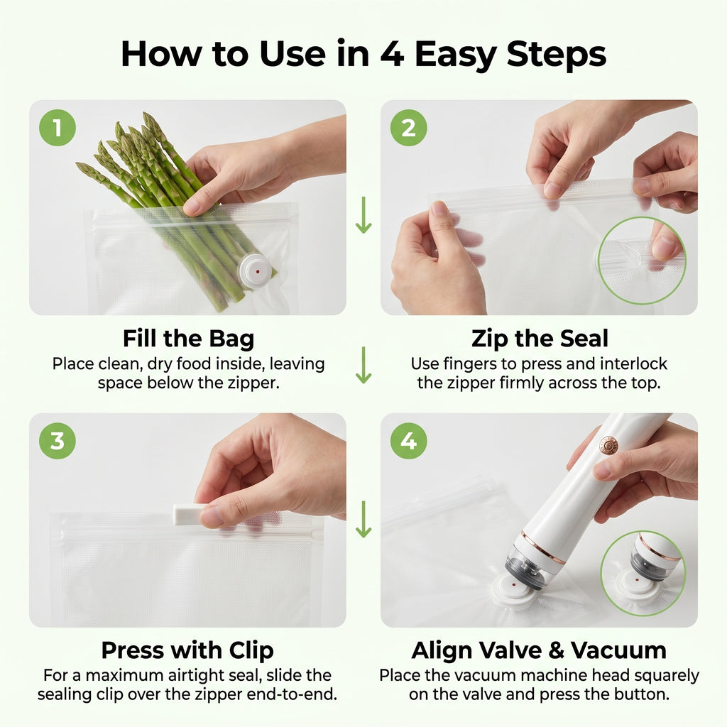 Cordless Handheld Vacuum Sealer, Rechargeable Portable Food Saver Machine with 3 Sizes Reusable Bags & 15 Bags for Meal Prep, Camping, Apartments (Includes 1x Handheld Vacuum Sealer Machine)