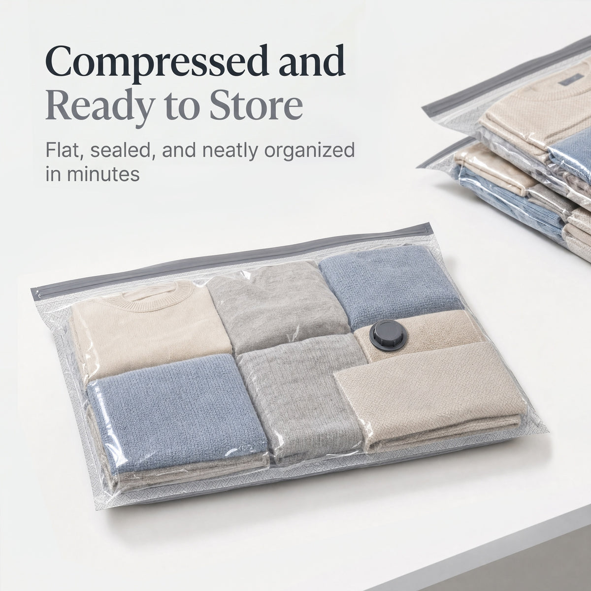 2026 Upgraded Universal Vacuum Storage Bags Set with Electric Pump - Works With Any Vacuum Cleaner - 6/9/15 Pack - Triple Seal System - Dust Insect Odor Proof - Home Travel Essential space saving rechargeable extra-large capacity 15-pack everyday